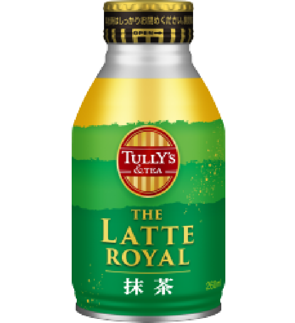 TULLY’S &TEA <br>THE LATTE ROYAL 抹茶 <br>ボトル缶 260ml