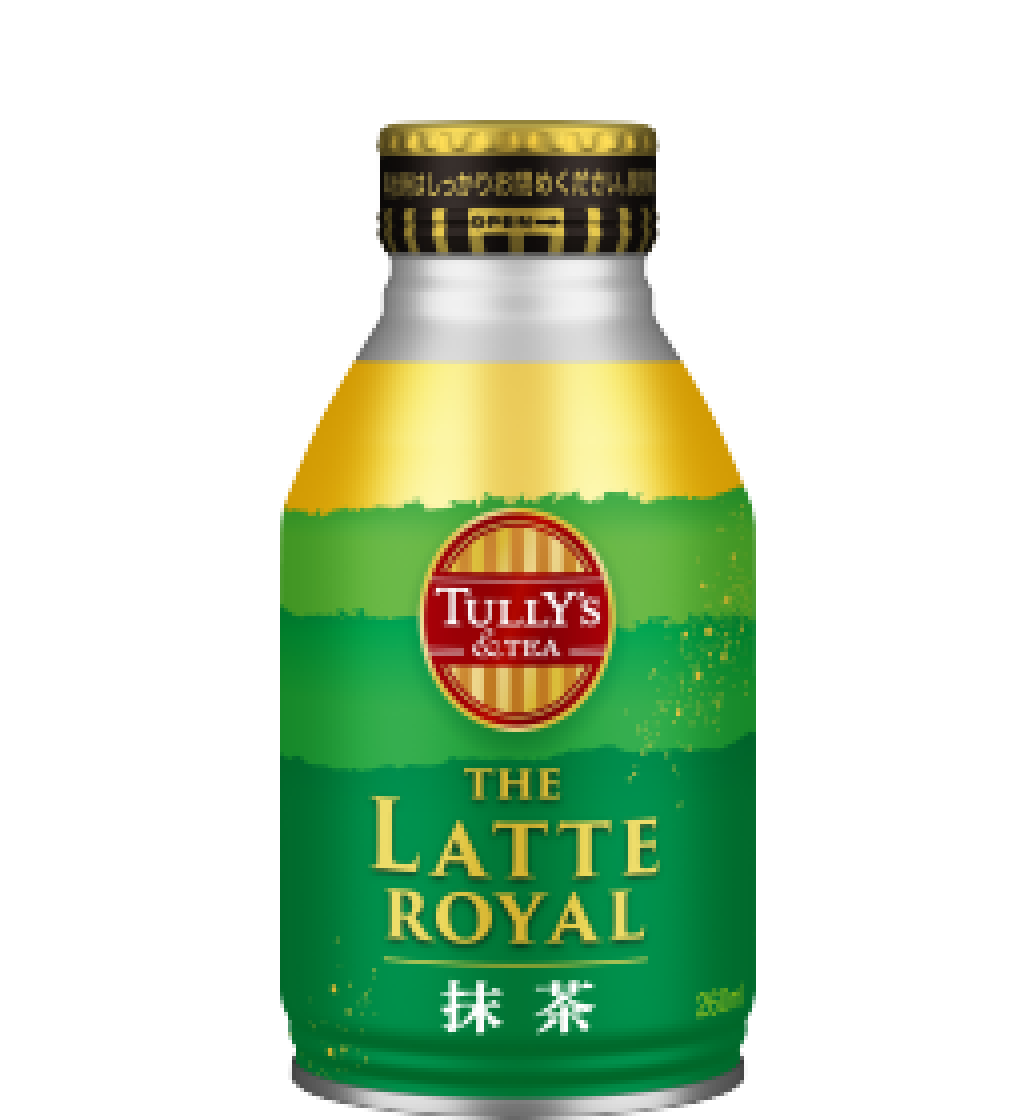 TULLY’S &TEA <br>THE LATTE ROYAL 抹茶 <br>ボトル缶 260ml